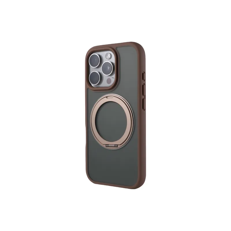 DEPA PC Material Soft Frame Color Blocking Stand Magnetic Phone Cases Compatible With Apple 14 16 Collection-0