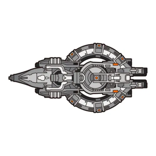 THREE-BODY My Triplex Warship Metal Enamel Coating Creative Magnetic Textile Merch Anime / Games Fridge Magnets