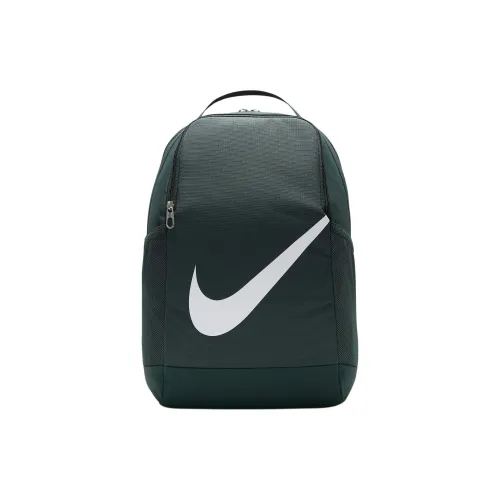 Nike Brasilia Polyester Backpack Unisex Vintage Green