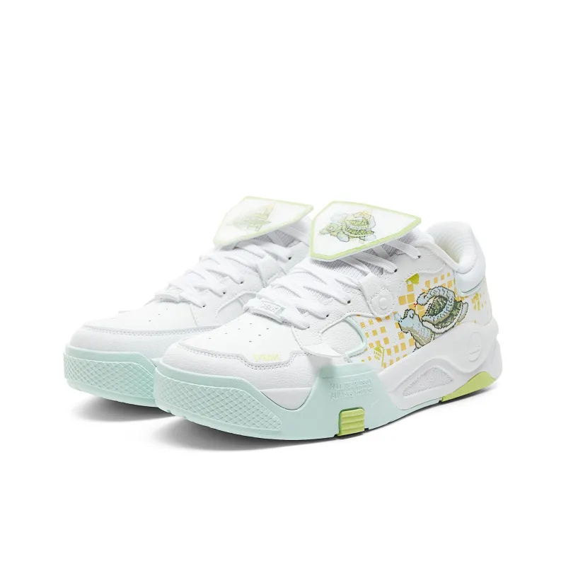 PEAK Skateboard Shoes Men Low Top Baymax/Acid Green-2