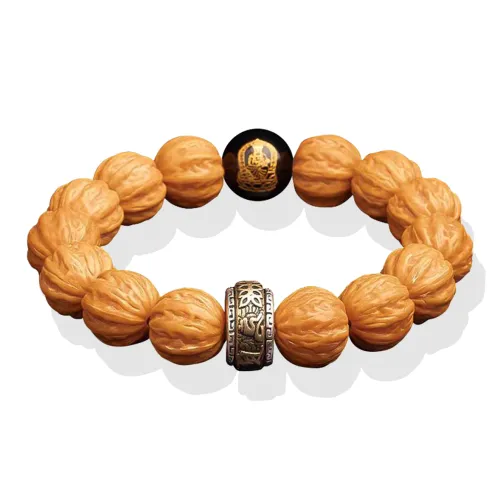 MY Monkey Head Walnut Bracelets Unisex