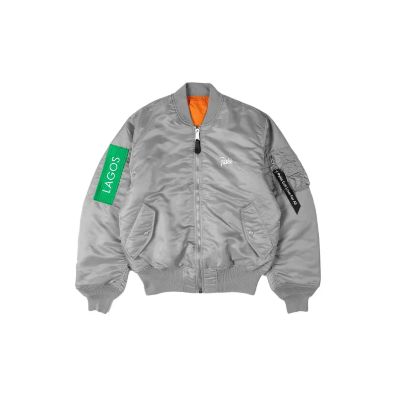 Patta X Alpha Industries Jackets Unisex Silver/Orange-1