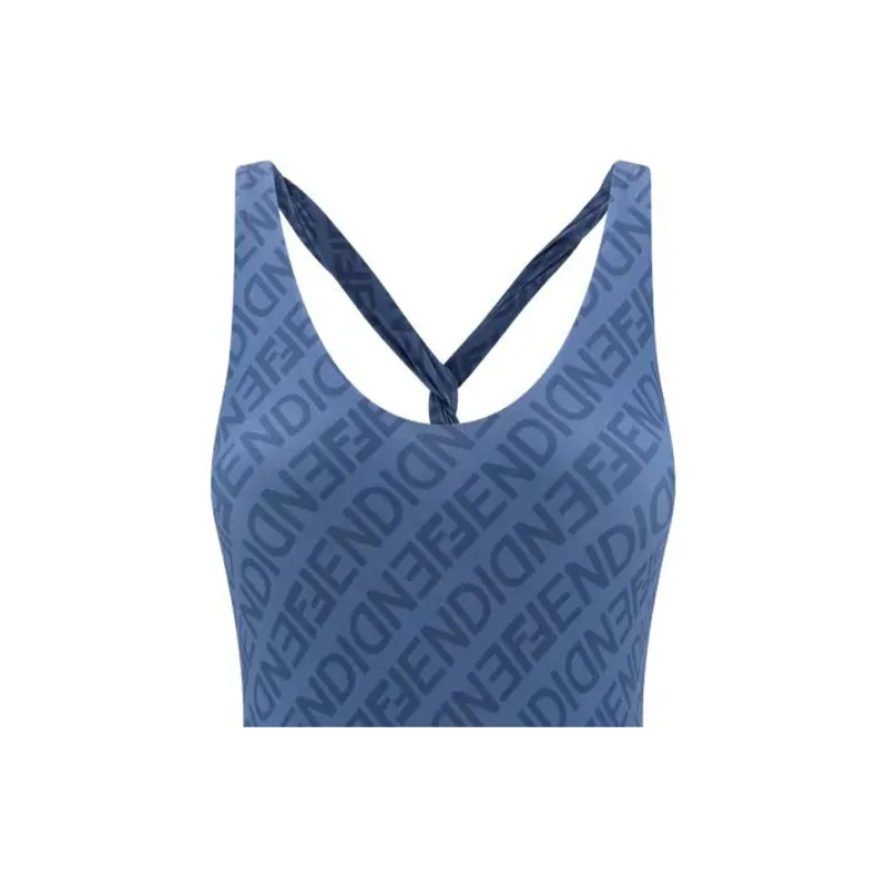 FENDI One piece Swimsuit Women's Blue-2