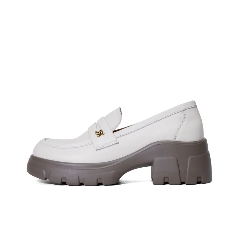 PT'SON Loafers Women's Black, White-0