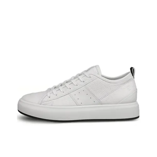 Ecco Low-Top Skateboard Shoes Women's White