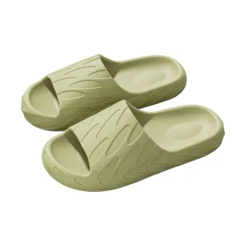 Foot Recreation Summer Home Indoor Bathroom Bathing Slip Resistant Platform Couple Soft Soled Slippers