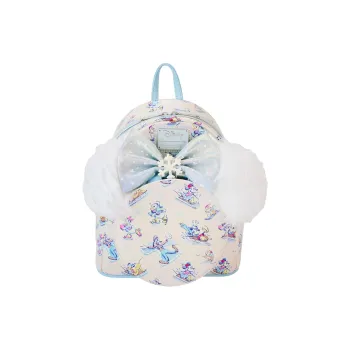 Disney Polyurethane Backpack Mini Women's Beige & Multicolor