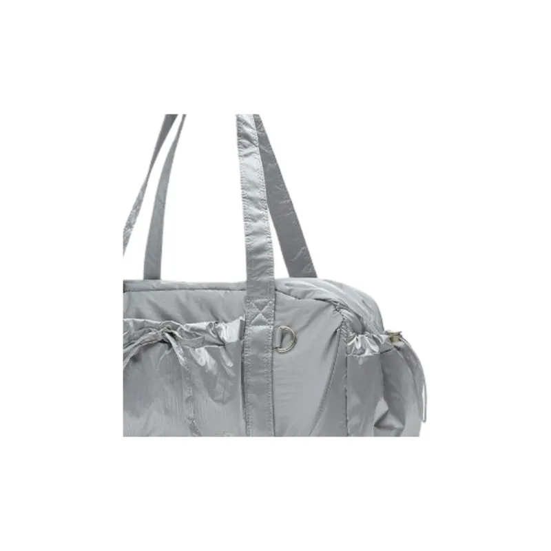 New Balance Nylon Handbag Travel Bag 13.5L Unisex Silver-3