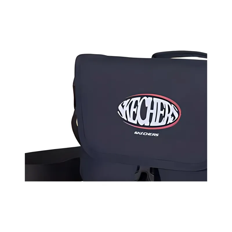 Skechers Fabric Messenger Bag, Shoulder Bag, Handbag Regular Unisex Eclipse Blue-4