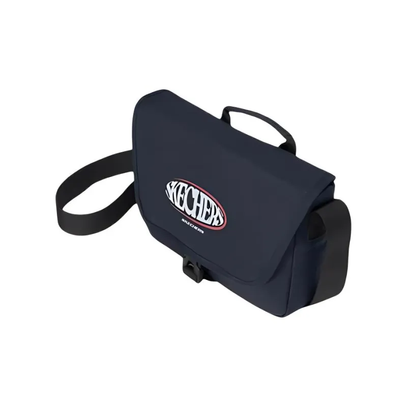Skechers Fabric Messenger Bag, Shoulder Bag, Handbag Regular Unisex Eclipse Blue-2