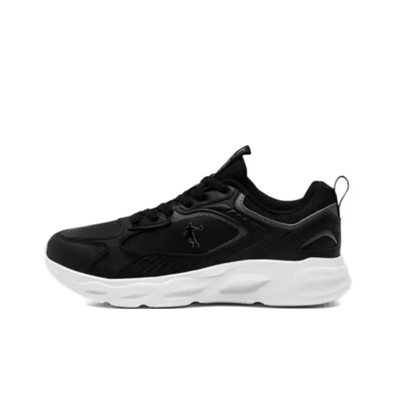 QIAODAN Wear-resistant And Lightweight Low-Top Running Shoes Men's Black-0