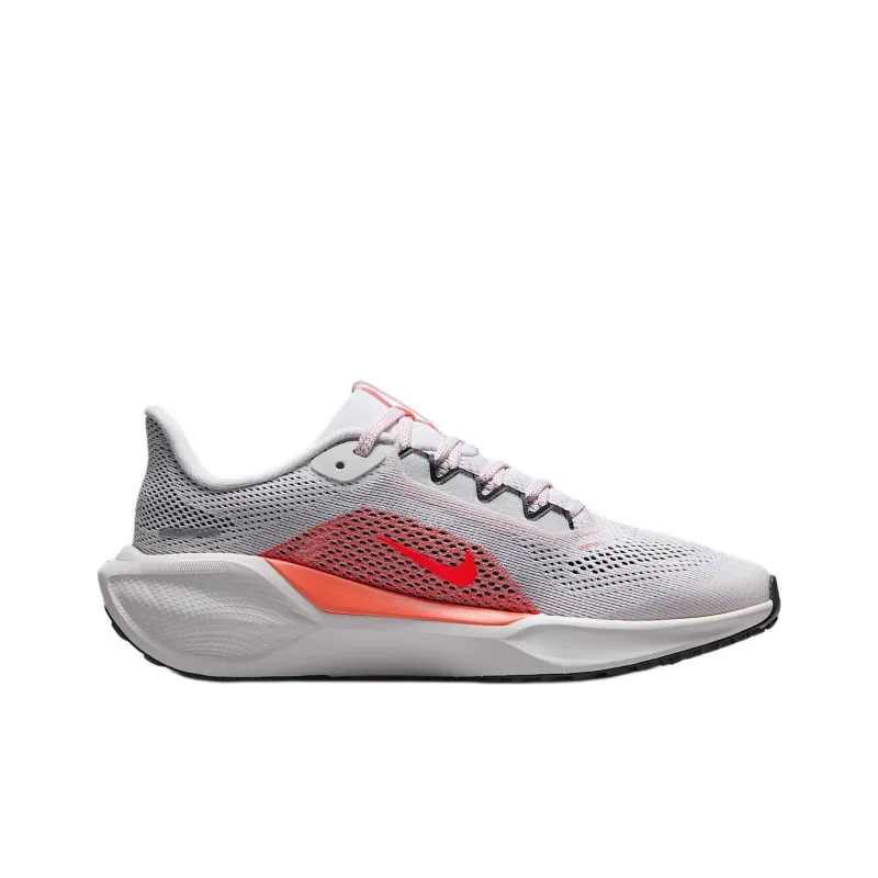 Nike Pegasus 41 Anti Slip Wear Resistant Low Top Kids' Running Shoes White Gray Orange Unisex-1