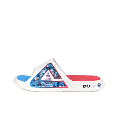 PEAK Slide Slippers Men's White Blue Red