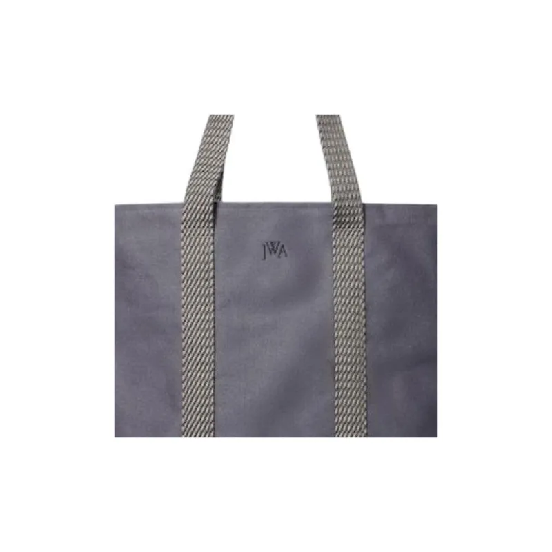 UNIQLO Cotton Tote Bag Shopping Bag Shoulder Bag Handbag Regular Unisex Gray-4