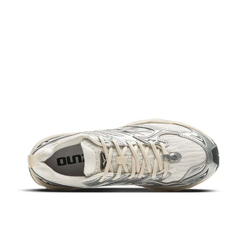 Mizuno FIYI V2 Slip-Resistant Breathable Low-Top Casual Shoes Unisex Ecru Silver-2
