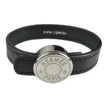 HERMES Leather Bracelets Unisex Multicolor