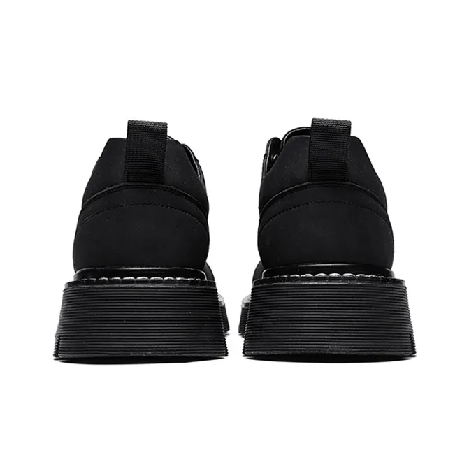 OPP Slip Resistant Low Top Casual Shoes Unisex Black-4