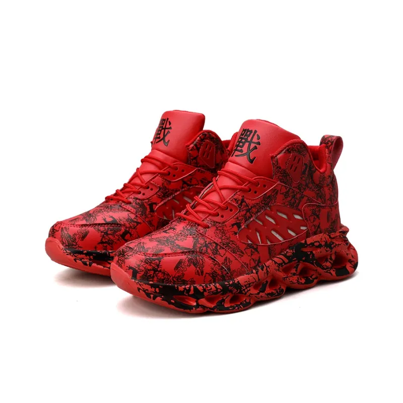 PNKE Anti-Slip And Wear-Resistant Lightweight Height Increasing Mid-Top Chunky Sneakers Men's-10