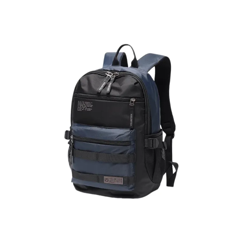 Volunteer Nylon Fabric Backpack Men's Black/Gray/Royal Blue/Green-6