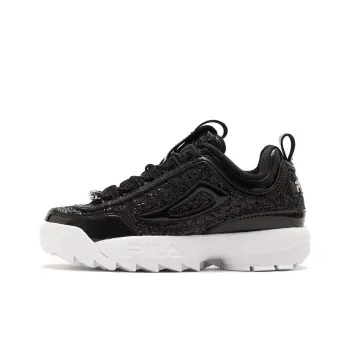 FILA DISRUPTOR II PREMIUM Anti-Slip Wear-Resistant Low-Top Casual Shoes Women's Black