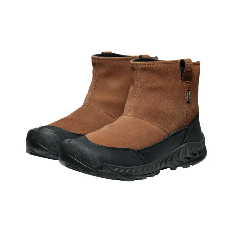 Keen HOOD NXIS PULL ON LEA WP Ankle Boots Men Brown-1