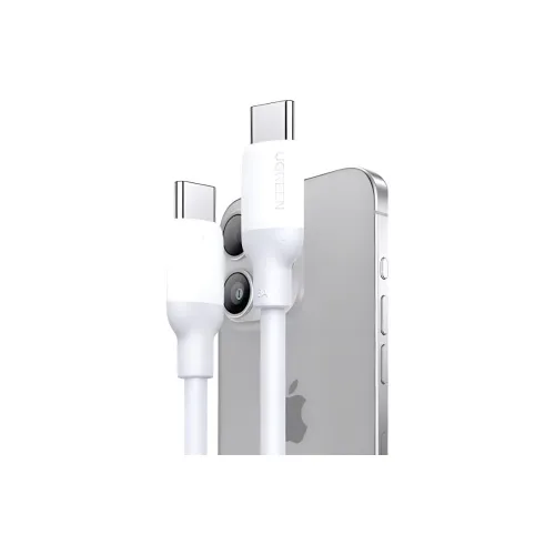 UGREEN US556 0.25/0.5/1/1.5/2m One Drag One Type C To Type C 100W Low Temperature Fast Charging Soft Cables