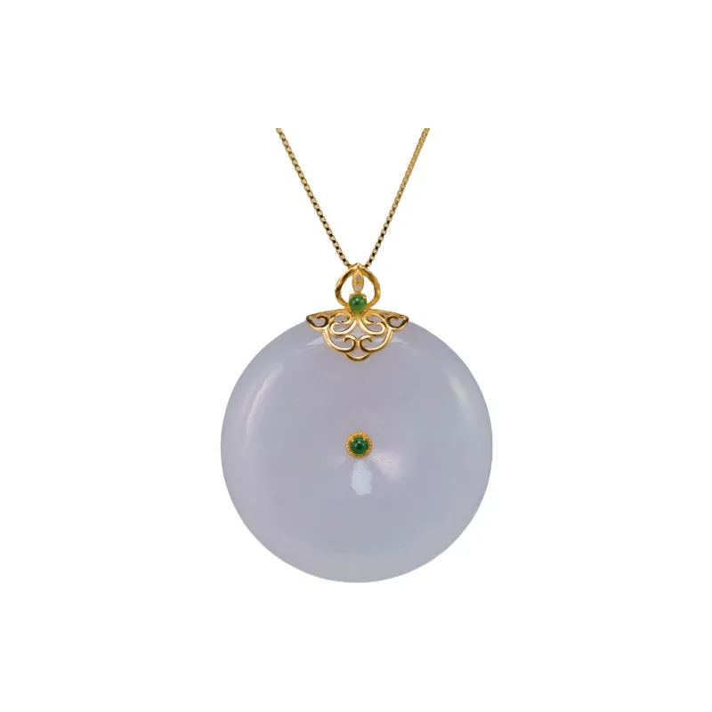 SIYIJIA Ice Glutinous Jadeite Pendants Unisex-0