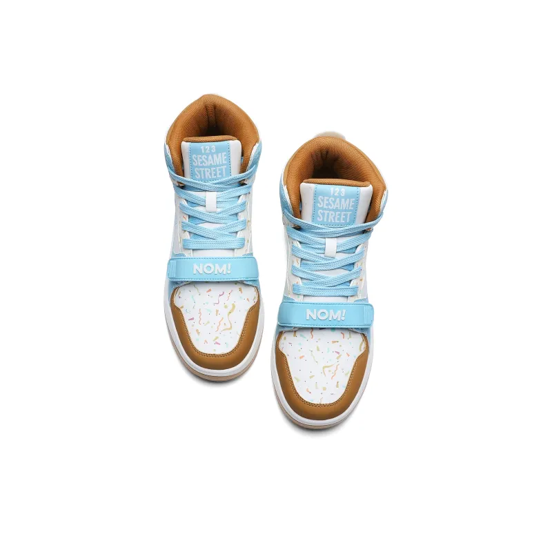SESAME STREET Cushioned Slip-Resistant Mid-Top Vintage Basketball Shoes Unisex-33