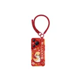 Oil Paintings Flower Snake Red Short Lanyard