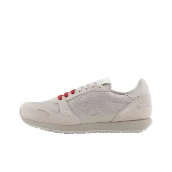 EMPORIO ARMANI Eagle patch Suede panelled Sneakers