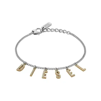 DIESEL Logo charm Bracelet