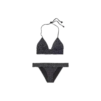 Victoria's Secret Underwear Set Women's Black All Over Print