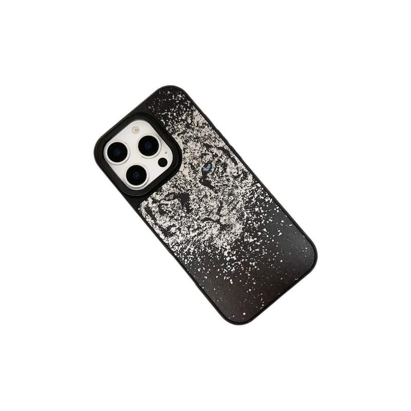 FAMUYA TPU Material Sparkling Tiger Phone Cases Compatible With IPhone 12/13/14/15/Pro/Mac Trendy Cool And Artistic-1