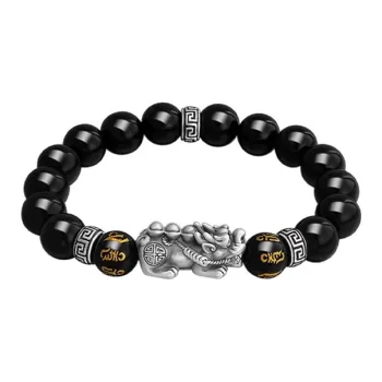 CHINA GOLD Agate Bracelets Men's