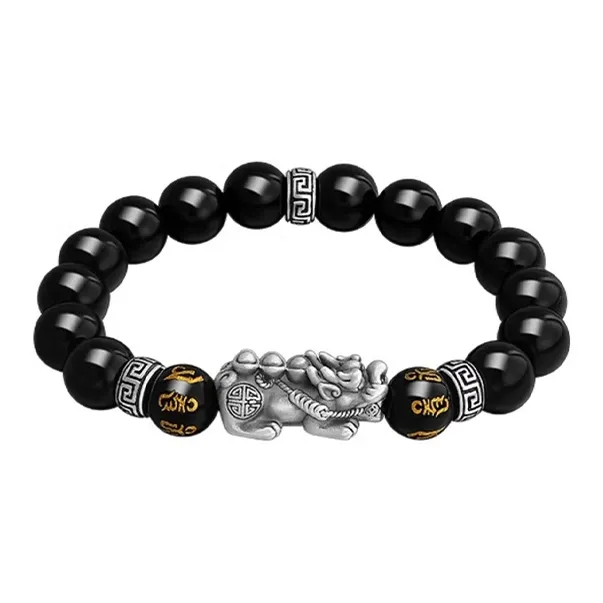 CHINA GOLD Agate Bracelets Men's-0