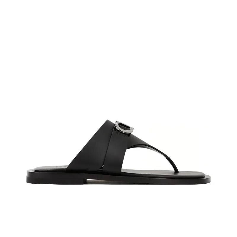 FERRAGAMO Gancini-plaque Leather Sandals-1