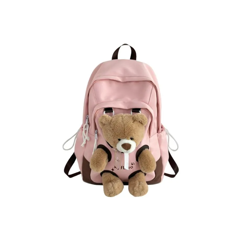 PINK·LAND Polyester Backpack Women's Pink/Yellow-0