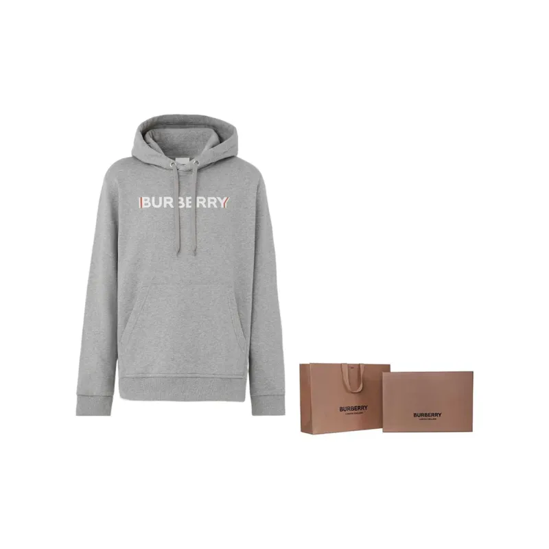 Burberry Logo Print Cotton Hoodie-3