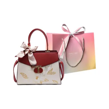 Yalu PU Shoulder Bag Crossbody Bag Handbag Women's Burgundy