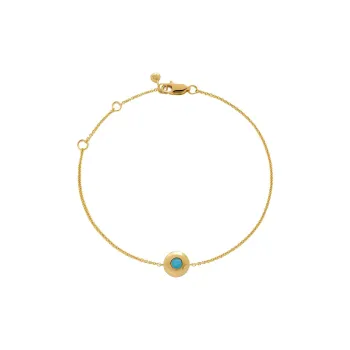 Monica Vinader 18kt Yellow Gold Vermeil December Birthstone Bracelet