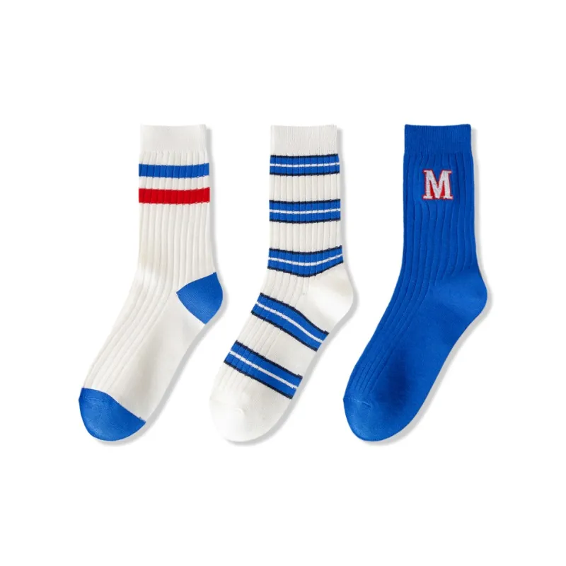 JIAZINI Mid Calf Socks Unisex 3 Pack-40