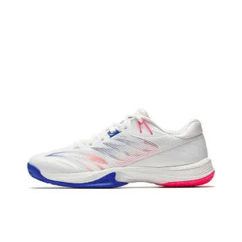 Anta Anti Slip And Wear Resistant Coverage Low Top Badminton Shoes Unisex White Blue Pink