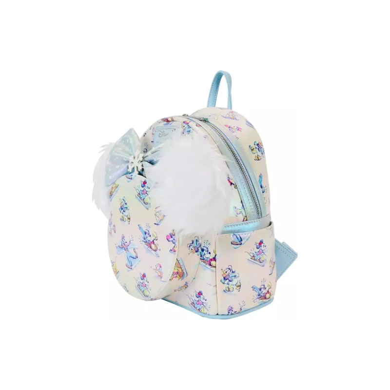 Disney Polyurethane Backpack Mini Women's Beige & Multicolor-2