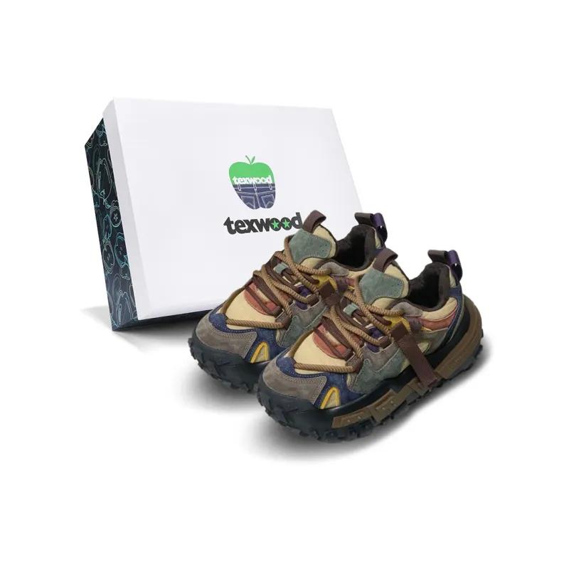 TEXWOOD Cushioning Anti-Slip And Wear-Resistant Height Increasing Low-Top Chunky Sneakers Men's-4
