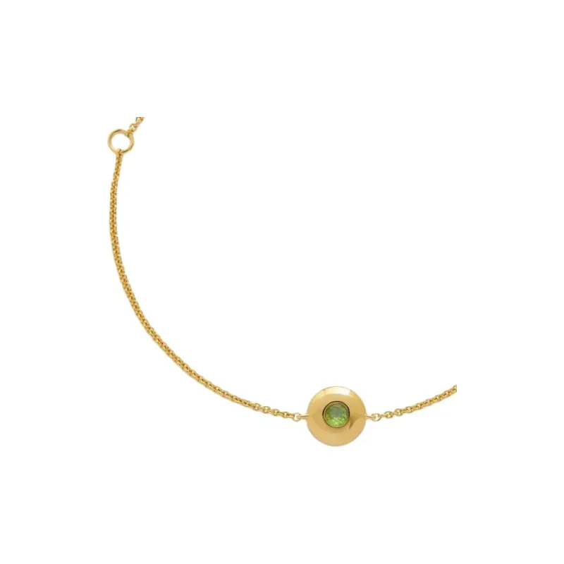 Monica Vinader 18kt Yellow Gold Vermeil August Birthstone Bracelet-2
