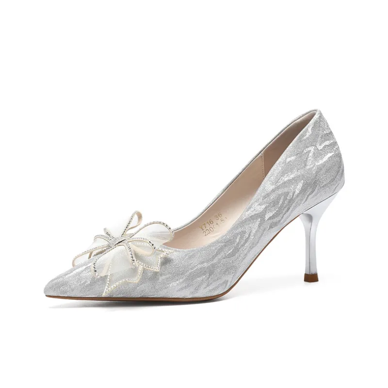 ZHR Meteor Shower Series Slim Heel High Heels 7cm Women's-8