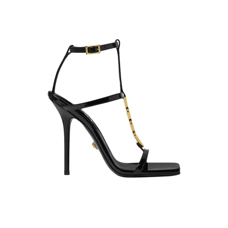 FANSIZHE V2025 One Strap Sandals 10.5cm Women's Black-1