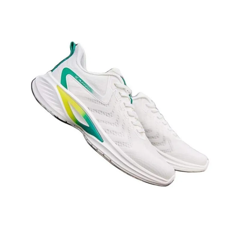361° Anti Slip Wear Resistant Low Top Casual Running Shoes Men's White Green-3