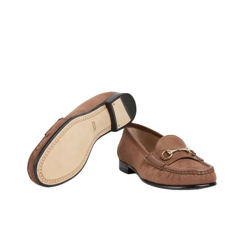 GUCCI Horsebit 1953 Loafers Women's Brown-5