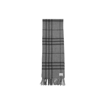 Burberry Wool Knit Scarves Men's Gray